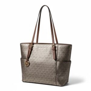 ✨ Michael Kors Metallic Jet Set Travel Tote – Luxe Everyday Glam Carryall ✨